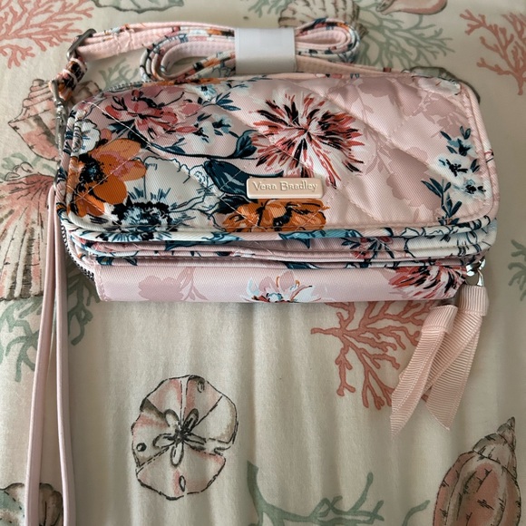 Vera Bradley pink crossbody/wristlet  handbag NWT - Picture 6 of 10